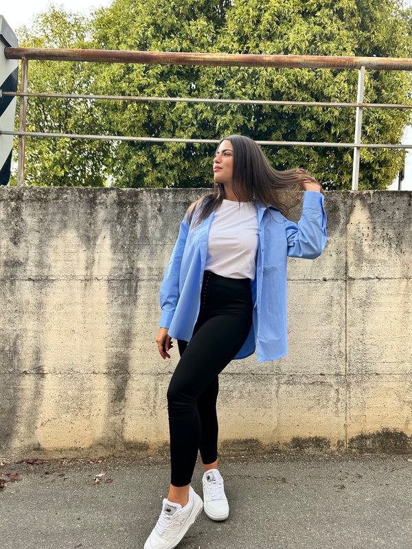 Camicione “Must Have” azzurro 3266